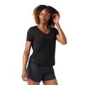 Black - Smartwool - Women's Active Ultralite V-Neck Short Sleeve