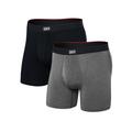 Black/Dark Grey Heather - Saxx - Men's Vibe Xtra (2 Pack)