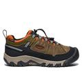 Dark Olive/Gold Flame - Keen - Big Kids' Targhee IV Waterproof Hiking Shoe