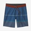 Olivas Stripe: Utility Blue - Patagonia - Men's Hydropeak Boardshorts - 18 in.