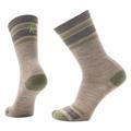 Taupe - Smartwool - Everyday Top Split Stripe Crew Socks