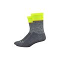 Gravel Grey/Neon Yellow - DeFeet - Wooleator Comp 6" Team DeFeet