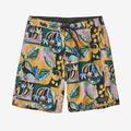 Island Seeds: Milkweed Mauve - Patagonia - Men's Wavefarer Boardshorts - 19 in.