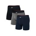 Black/Dark Grey Heather/Navy - Saxx - Men's Vibe Xtra (3 Pack) Gift Box