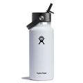 White - Hydro Flask - 32 oz Wide Flex Straw Cap