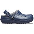 Navy / Charcoal - Crocs - Kid's Classic Lined Clog