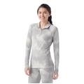 Light Gray Foggy Pines - Smartwool - Women's Classic Thermal Merino Base Layer 1/4 Zip