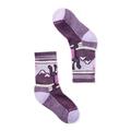 Purple Iris - Smartwool - Kids' Hike Hiking Bear Crew Socks