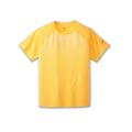 Orange Pop/Tempo Print - Brooks Running - Men's Atmosphere Short Sleeve 2.0