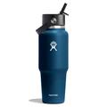 Indigo - Hydro Flask - 32 oz Wide Mouth Travel Bottle with Flex Straw Cap