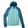 Aqua/Moroccan Blue - Brooks Running - Women's Notch Thermal Hoodie 2.0