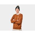 :Brown: - Trek - Quilted Crewneck Unisex Sweatshirt