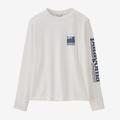 Alpine Icon: White - Patagonia - Kid's L/S Cap SW T-Shirt