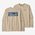 Oar Tan - Patagonia - Men's L/S P-6 Logo Responsibili-Tee