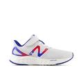 Quartz Grey/Team Royal/Team Red - New Balance - Kids' Fresh Foam Arishiv4 Bungee Lace with Top Strap