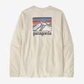 Birch White - Patagonia - Men's L/S Line Logo Ridge Responsibili-Tee