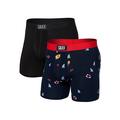 Dangerous Waters/Black - Saxx - Men's Vibe Super Soft (2 Pack)
