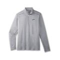 Htr Stone - Brooks Running - Men's Dash 1/2 Zip 2.0