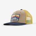 Ridge Rise Stripe: Oar Tan - Patagonia - Kid's Trucker Hat