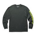 Dark Grey Heather - Wolverine - Men's Graphic Long Sleeve - Sleeve Logo