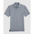 Heather Twilight - Johnnie-O - Men's Lyndon Striped Jersey Performance Polo