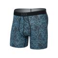 Sketchy Mountain-Black - Saxx - Men's Quest Quick-Dry Mesh Open Fly Boxer Briefs