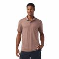 Sable Brown Heather - Smartwool - Men's Merino Hemp Blend Short Sleeve Polo