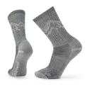 Black - Smartwool - Hike Classic Edition Light Cushion Mountain Pattern Crew Socks