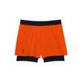 Flame | Black - On Running - Womens 3" Performance 2/1 Shorts