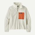 Birch White w/Rock Melon - Patagonia - Women's Microdini 1/2 Zip P/O