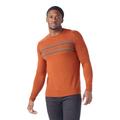 Picante/Charcoal - Smartwool - Men's Sparwood Stripe Crew Sweater