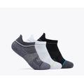 White / Black / Grey - HOKA - Unisex No-Show Run Sock 3-Pack