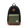 Black/Four Leaf Clvr/Sddle Brn - Herschel Supply - Heritage Backpack - 24L