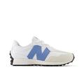 White/Blue Laguna - New Balance - Kid's 327