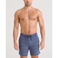 Dark Ink/Deep Navy Stripe - Saxx - Men's Oh Buoy 2N1 Swim Shorts