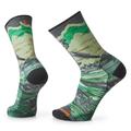 Natural - Smartwool - Bike Zero Cushion Wolf Print Crew Socks