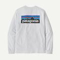 White - Patagonia - Men's L/S P-6 Logo Responsibili-Tee