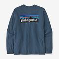 Utility Blue - Patagonia - Men's L/S P-6 Logo Responsibili-Tee