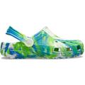 Prep Blue / Multi - Crocs - Kids' Classic Glow-in-the-Dark Marbled Clog