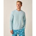 Blue - Johnnie-O - Mens Basin Performance Long Sleeve T-Shirt