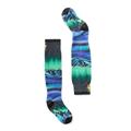 Black - Smartwool - Junior Ski Aurora Flash Print Over The Calf Socks