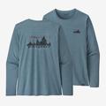 '73 Skyline: Light Plume Grey X-Dye - Patagonia - Women's L/S Cap Cool Daily Graphic Shirt