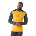 Charcoal-Honey Gold - Smartwool - Men's Classic Thermal Merino Base Layer 1/4 Zip