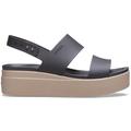 Black / Mushroom - Crocs - Women's Brooklyn Low Wedge