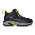 Navy/Hi Viz - Merrell - Kid's Moab Speed 2 Mid Waterproof