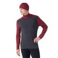 Charcoal/Currant - Smartwool - Men's Classic Thermal Merino Base Layer 1/4 Zip