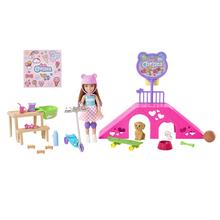 Barbie Chelsea Doll And Accessories, Skatepark Playset With 2 Puppies And 15+ Pieces by Mattel in South Sioux City NE