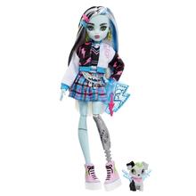 Monster High Doll, Frankie Stein With Pet, Blue And Black Streaked Hair