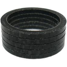 1-1/8" Carbon Headset Spacer Pack of 5 by Wheels Mfg in Athens OH