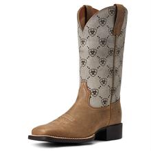 Women's Round Up Wide Square Toe Western Boot by Ariat